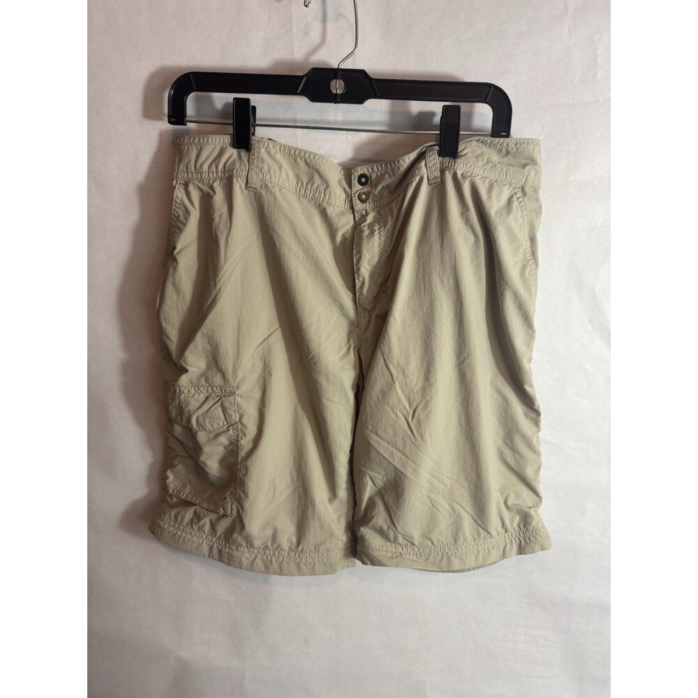 Columbia Women’s Cargo Shorts Size 16 Regular Beige Nylon Ripstop Pockets